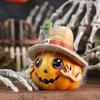 Funny Pumpkin Head Figurines Cute Miniature Statue Ornament Pumpkin Elf Sculpture  Harvest Festival