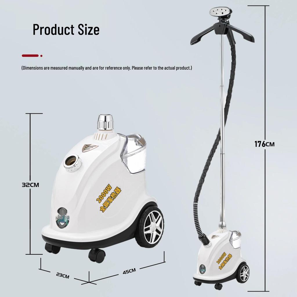 Jiefu High-Power Handheld Vertical Garment Steamer for Home
