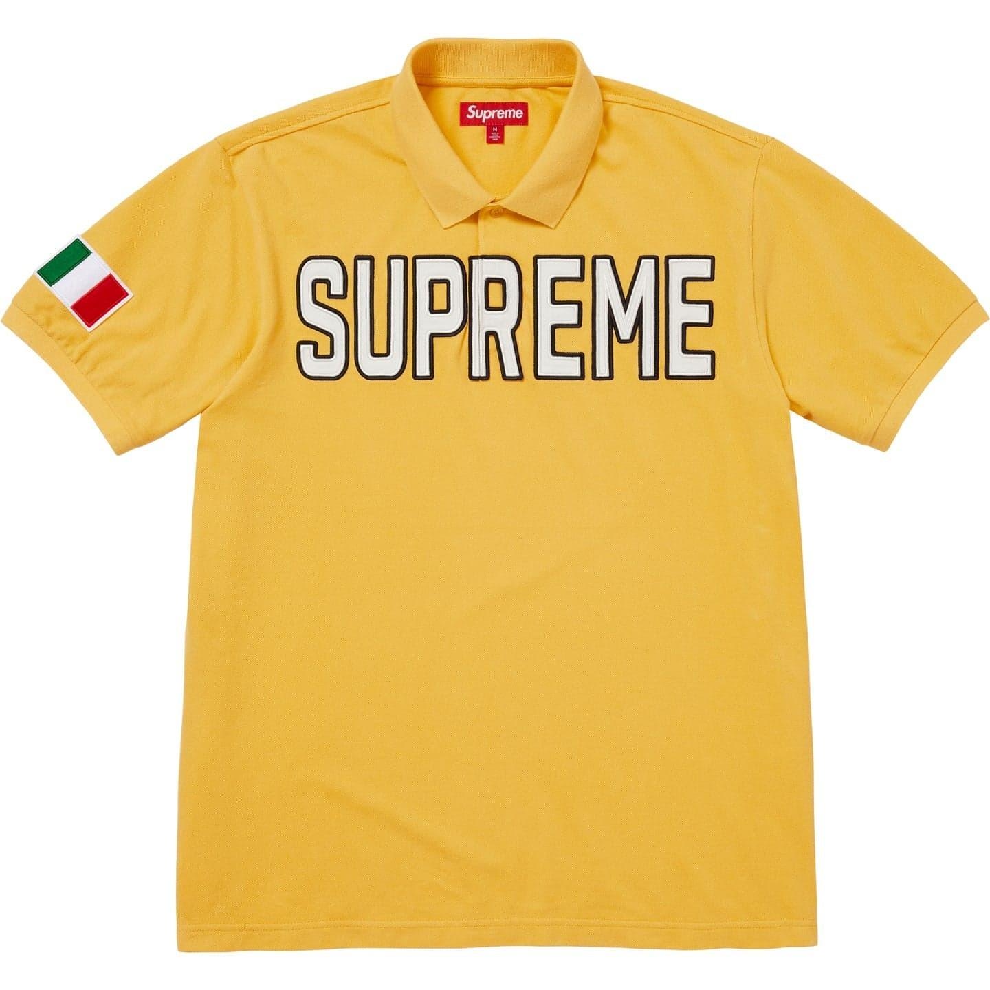 Supreme Twill Applique Polo Yellow XL