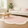 Ins Style Living Room Decoration Irregular Carpet Solid Color Rugs for Bedroom Thick Plush Bedside Mat Fluffy Soft Cloakroom Rug