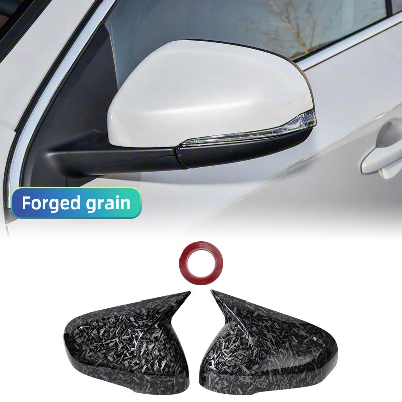 Für Volvo V40 V60 S60 T5 T6 2011-2019 Auto Rückspiegelabdeckung Seitenflügel Schutzrahmen Abdeckungen Carbonfaser-Stil Zierleiste Schale