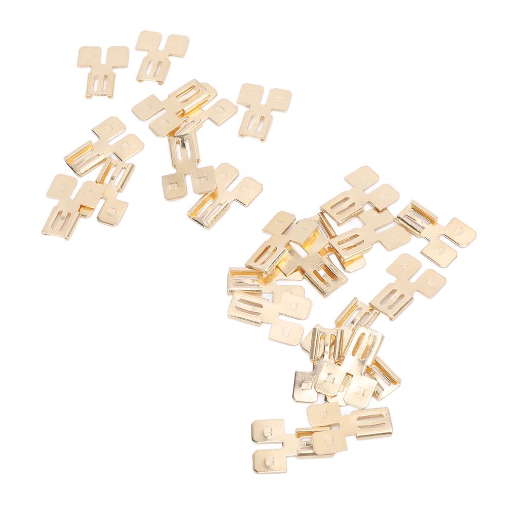 Doppelter Huckepack-Flachsteckverbinder-Satz Schnellverbinder Nicht isoliert Auto Elektrik 2-Wege-Draht