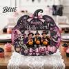 Vintage Pastoral Style Halloween Photo Frame Wooden Desktop Picture Holder for Spooky Party Decoration Bed And Breakfast Decor Festive Home