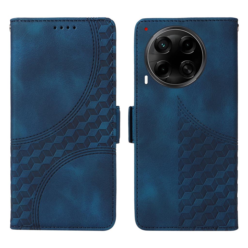 For TECNO Camon 30S Pro 4G/Camon 30S 4G Case PU Leather Phone Cover Rhombus Starry Imprinted