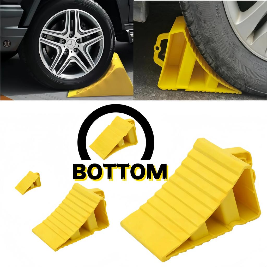 Anti-Slip Car Truck Wheel Chocks Multi-purpose Vehicles Wheel Ramp Pads Wear-Resistant Tire Stopper For Cars RVs