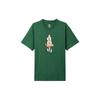Nike T Shirts Men's Green Crew Neck Moderate DJ1225-341