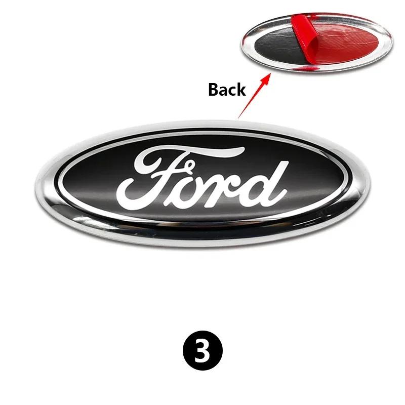 New 2026 Car Sticker Ford New 2025 Hot 1PC 14.5CM Car Front Hood Emblem Badge Sticker logo For Ford Mondeo Explorer edge Focus f