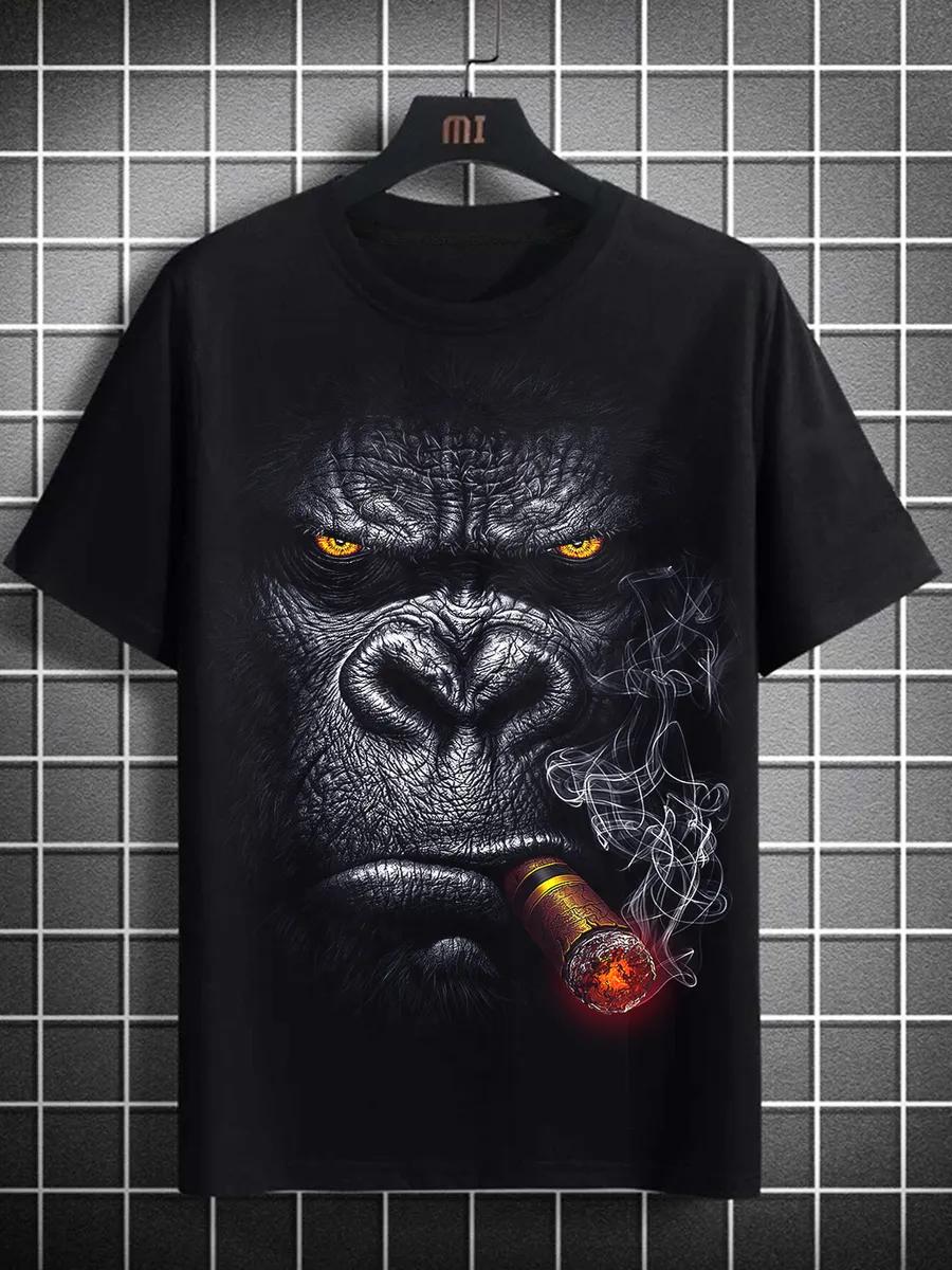 T-shirt with Russian bear print S