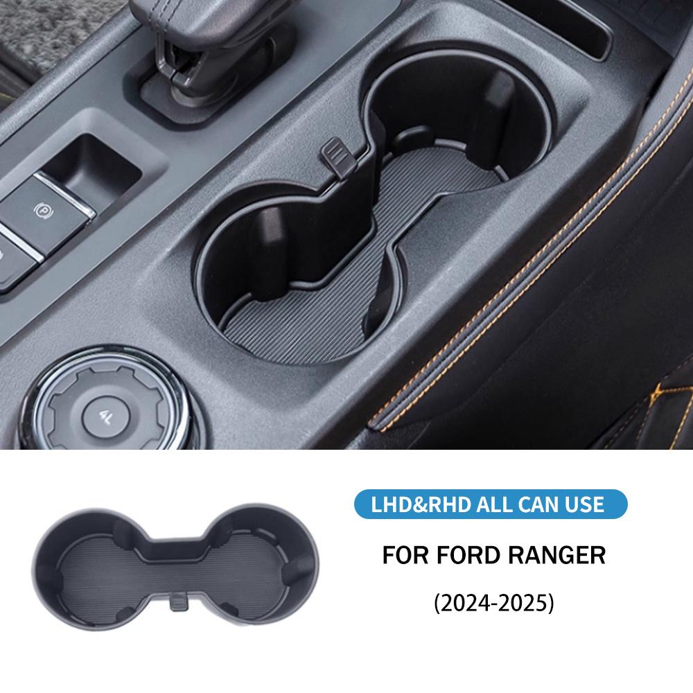 For Ford Ranger  2024 2025 2026 Car Central Console Water Cup Storage Box Armrest Storage Box Interior Accessories
