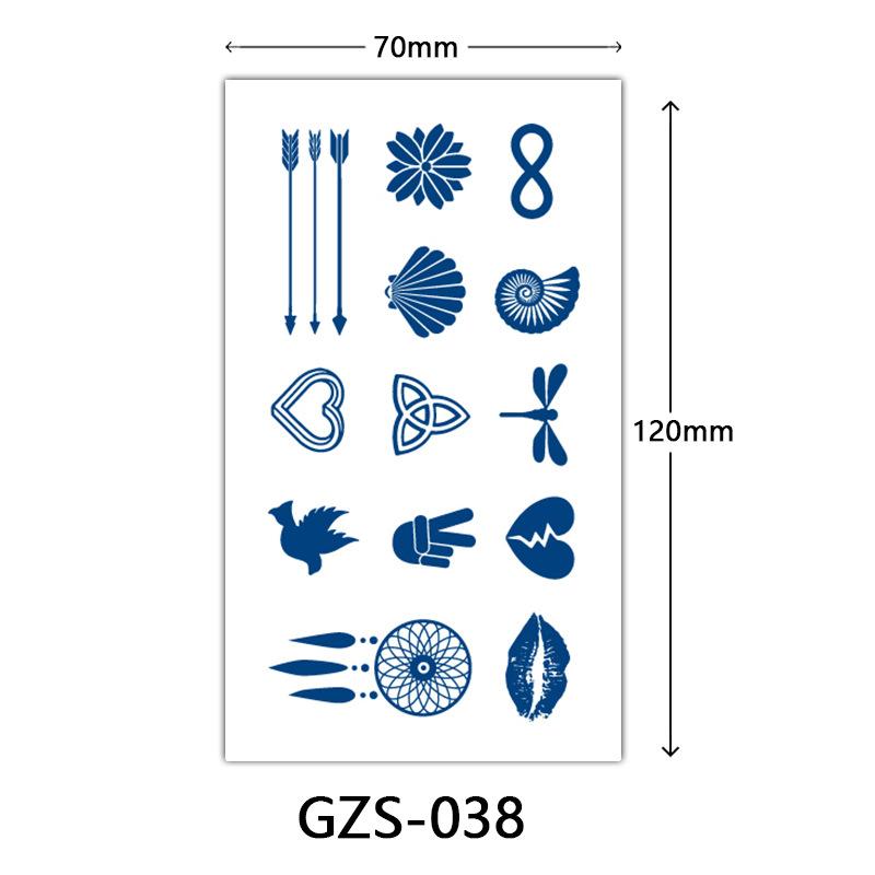 Juice Herbal Tattoo Sticker, Finger Sticker, Juice Semi-Permanent Tattoo Sticker, Sweat-Proof Tattoo