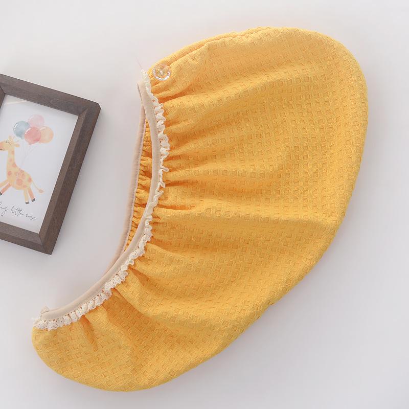 Microfiber absorbent dry hair cap women's thickened headscarf with elastic waffle dry hair towel