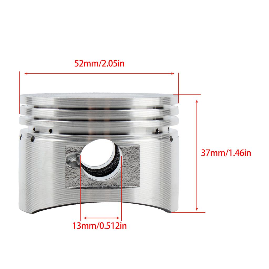 Motorbike Bore Piston Rings 52.4mm For Horizontal 110cc Taotao Sunl Coolster SSR ATV Dirt Pit Motorcycle Assembly Replacement