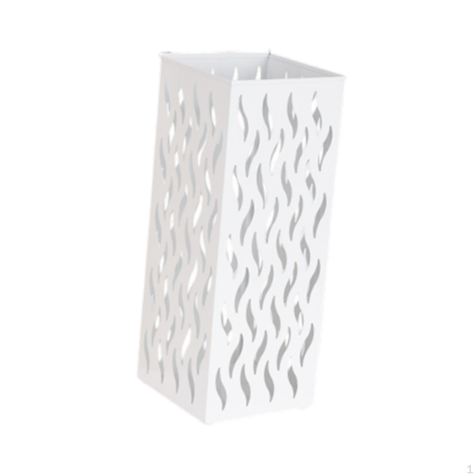 Держатель для зонта в прихожей Ведро для сухоцветов Многофункциональный отдельно стоящий органайзер для хранения белый 2485₽