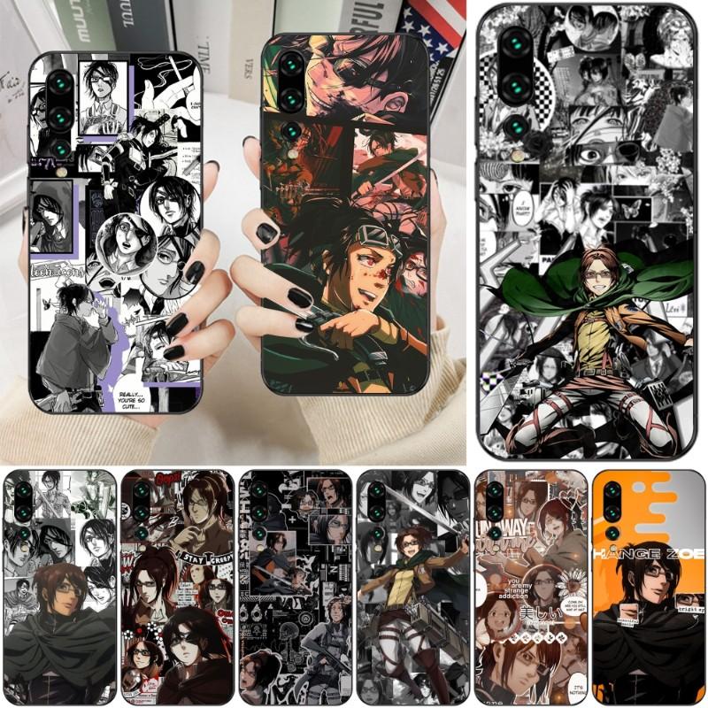 

Hange Zoe Attack On Titan Phone Case For Huawei P50 P40 P30 Pro Lite P Smart 2021 2019 Magic 3 Soft Black Phone Cover
