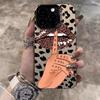 Quiet Leopard Print Lips for Apple 16promax Phone Case iPhone14plus Trend 13 Trend 15 Soft