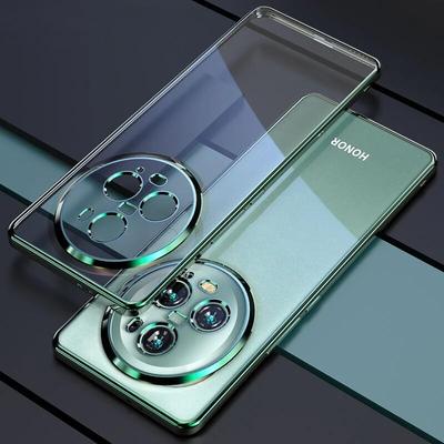 Ultradünne, plattierte Silikon-TPU-Hülle für Huawei Honor Magic 6 Pro 6 Lite, galvanische, transparente, stoßfeste Abdeckung für Honor Magic 5 Pro 5 Lite