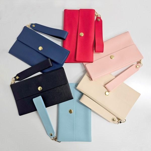 Leather Vietnamese Dong Wallet Travel Currency Wallet with Strap and 5 Types of Stickers Provided