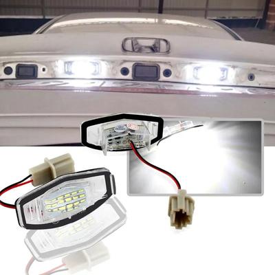 2ks bílá LED lampa na SPZ pro Acura RL TSX RDX Honda Civic Accord City 4D Legend LED žárovka
