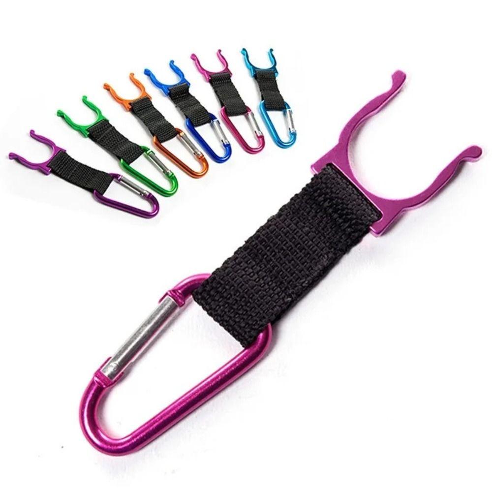 Aluminum Water Bottle Buckle Backpack Hanger Water Bottle Clip Hook  Outdoor Survival