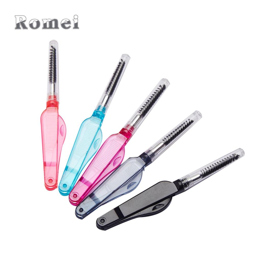 Dual-Use Stainless Steel Eyelash & Eyebrow Brush Comb for Makeup & Extensions