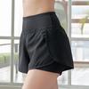 2023 Women's Summer High-Waist Running and Yoga Shorts - Breathable, Anti-Exposure, Two-Piece Design