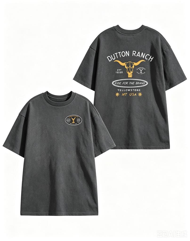 New Yellowstone Graphic Short Sleeved TShirt 2026 Summer New Unisex Unisex Fashion Cotton Oversized Tshirt Street Wear Y2K