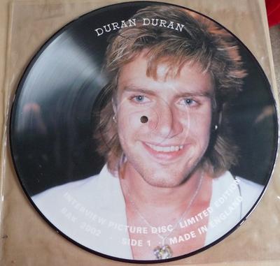 LP Record DURAN DURAN  Interview Picture Disc BAK2002 BAKTABAK 1987 UK Rock Used