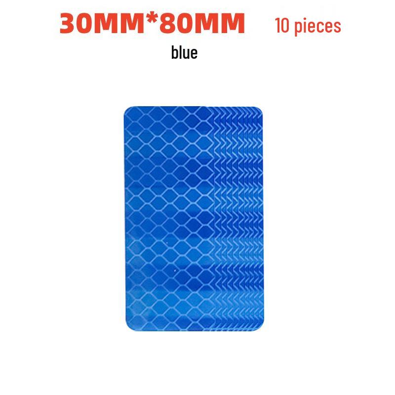 Waterproof Reflective Stickers for Cars, Motorcycles, Helmets, Bicycles—Scratch-Resistant Night Safety Patches
