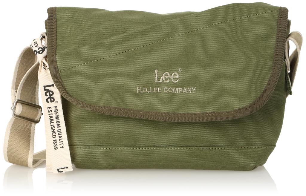 Lee Arcana Cotton Flap Shoulder Large Bag, Lightweight, Multifunctional, Capacity, Khaki, 320-1302, 320-1302-52