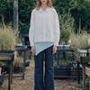 muemuer Embroidery Triangle Knit Muffler MU2599MF901M_2color