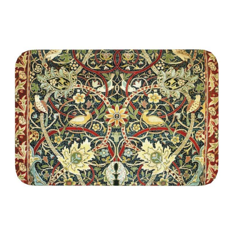 William Morris  Rug Front Floor Door Entrance Mats Indoor Textile Pattern Bath Kitchen Doormat Balcony Carpet Non-slip Floor Mat