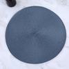 38cm Round Braided Tableware Mat Washable Anti Slip Dining Table Bowl Placemats Heat-Resistant Drink Cup Pad Coasters Home Decor