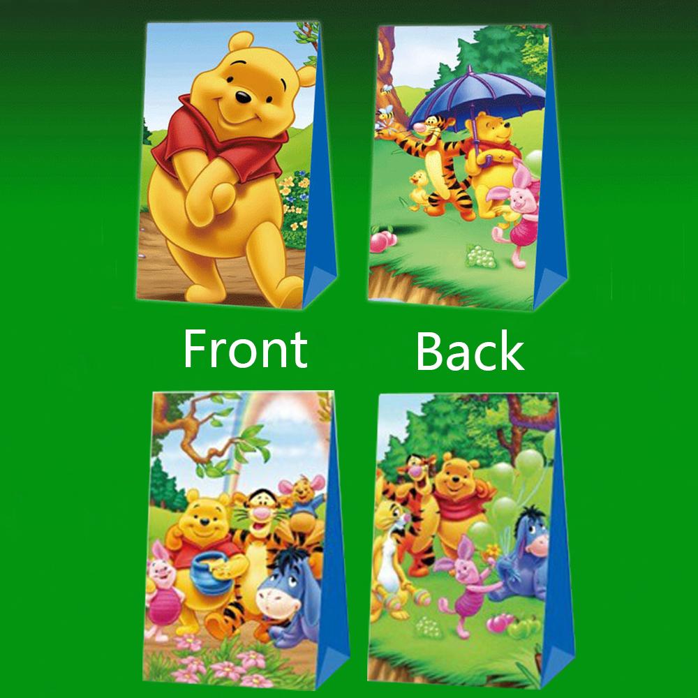 12pcs Winnie Party Gift Bags Party Favors For Baby Shower, Party Decoration