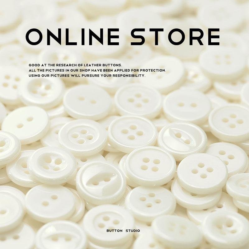 

Ceramic Light Luxury White Button Two-Eye Four-Eye Knitted Cardigan Shirt Small Button High Texture Clothing Button 1 #[Ceramic four eyes wide edge white] 11mm