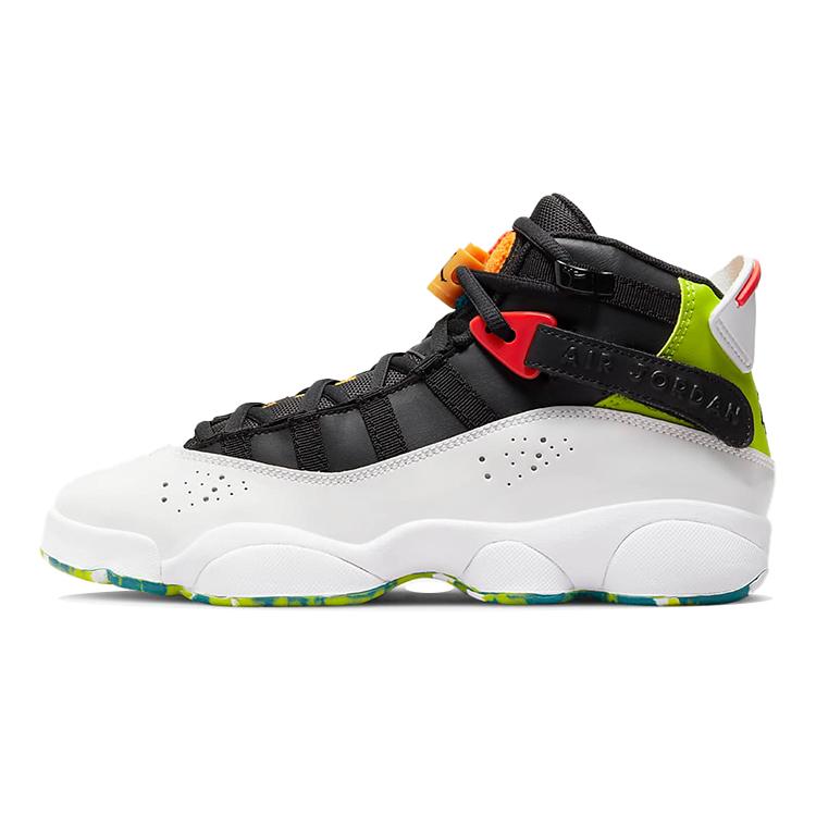 New Jordan 6 Rings White Neon Green GS 323399-038