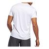 adidas T Shirts Men's White Crew Neck Moderate Straight Fit EK2855