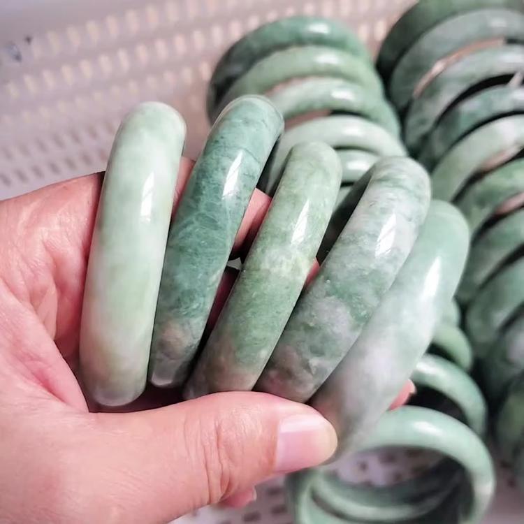 Women s Fashion Bracelet Bangle Green Natural Stone Jade Real Jade Jewelry 54-56mm