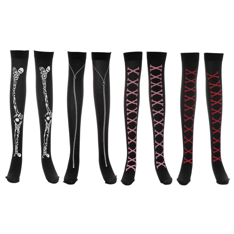 Halloween Long Knee High Socks Costume Masquerade Carnival Cosplay Soft