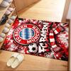 FC Bayern München Logo Teppich Rot Grund Weiß Blau Streifen Druck Rutschfest Rechteckige Bodenmatte Fußballfan Wohnzimmer Schlafzimmer Dekor Teppich