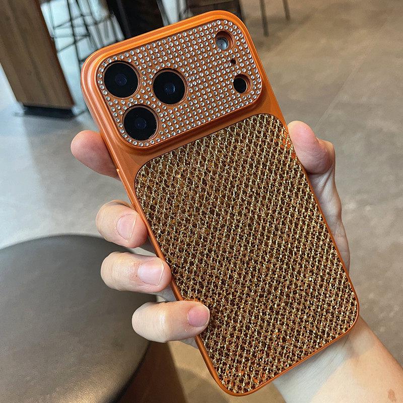 Compatible Case for iPhone 17 Pro Max: Luxury Sequin Design, 16 Large Window, 15 Rhinestone Lens, Fits 14/13 Models.