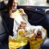 1pc, Disney Princess Bella Throw Blanket Soft Flannel Coverlet for Bed, Couch, Travel, Camping, Car, Beach, Office Nap Perfect Gift