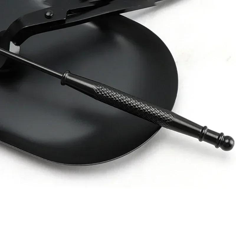 Kerzenlöscher Werkzeug Schwarzes Metall Kerzenlöscher Kerzendocht Trimm Schere/Haken/Kerzentablett/Kerzenpflege Werkzeug