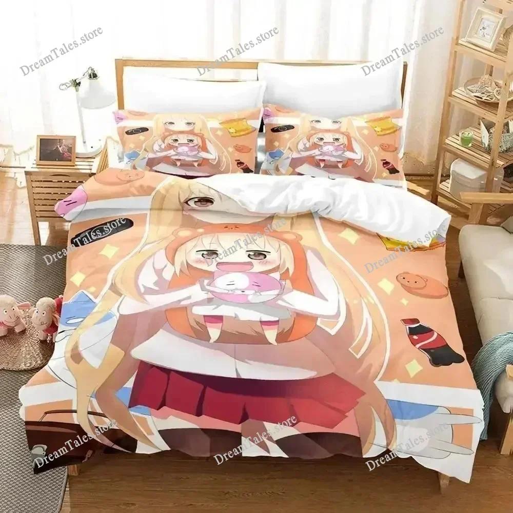 3D Printed Anime Himouto! Umaru-chan Bedding Set Duvet Cover Bedroom Comforter Single Twin King _Size Quilt Cover Home Textiles9