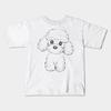 Boys Girls Soft Cotton Graphic Tees Poodle Puppy Breathable Daily School Wear Kids T-Shirts