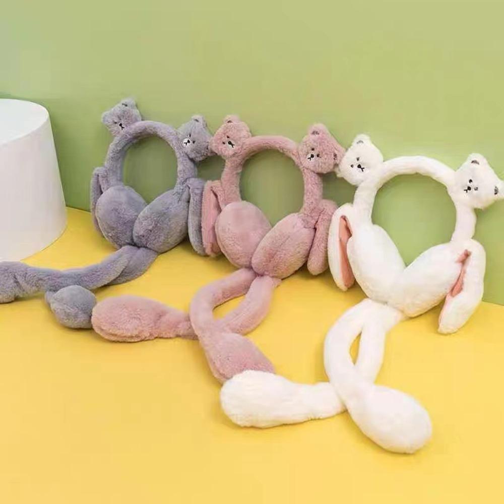 Protecție împotriva frigului Mănuși amuzante Mănuși moi cu airbag Acoperitoare nouă pentru urechi Copil