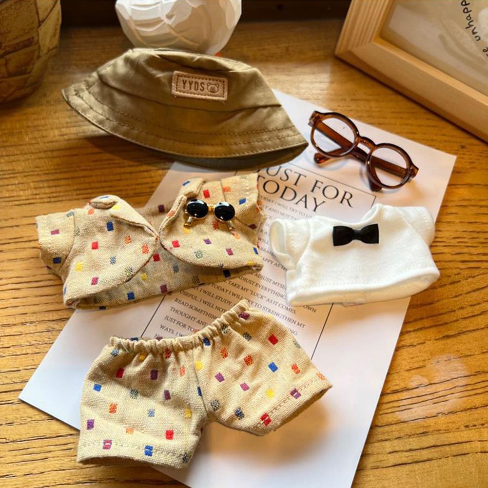 Pentru 17cm Labubu Haine pentru păpuși Haine la modă Hanorace Haine pentru păpuși Culorile asortate Hanorace Păpuși Accesorii Decorare drăguță Pânze mici
