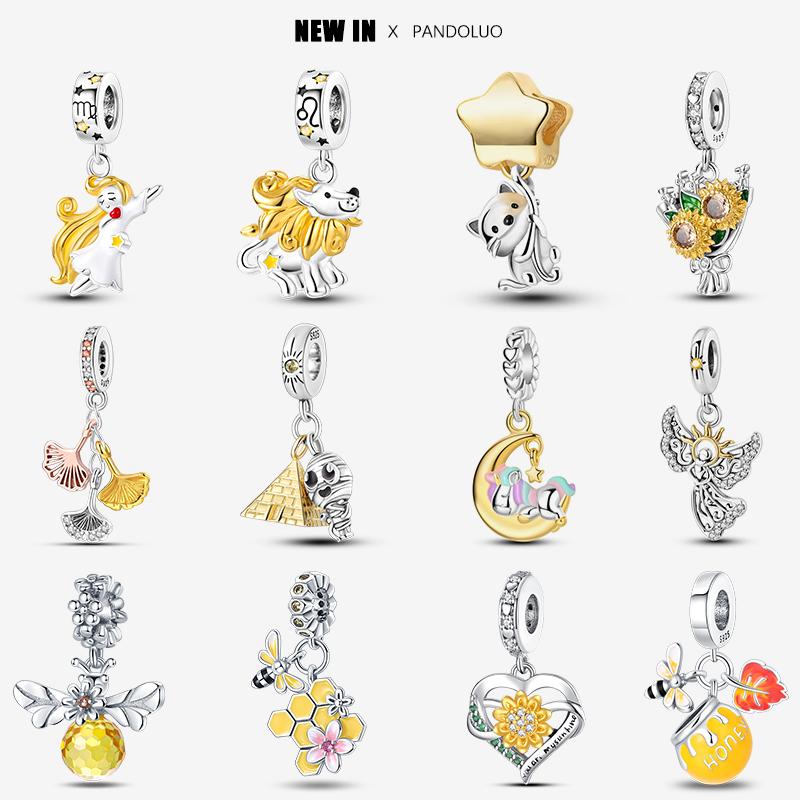 Brand Latest Arrival Yellow Series Animal Shape Charm Bead Component Bead Components Compatible With Pandach Authentic Original Bracelet High Quality