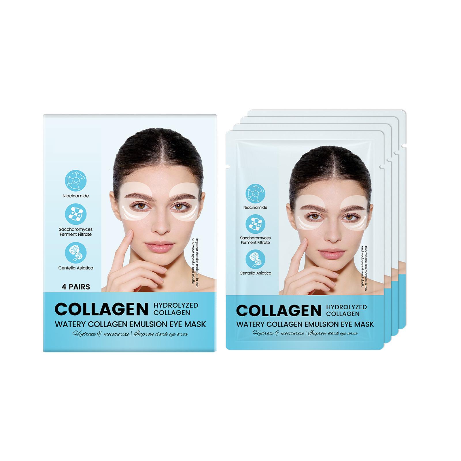 Collagen Moisturizing Eye Mask, Comforts The Eye Area, Hydrogel Eye Mask, Moisturizing Eye Mask(5ml белый