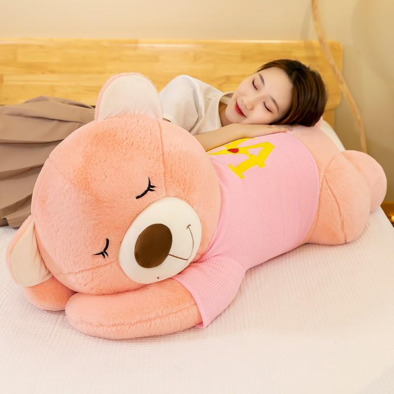Peluche Orso Giocattolo Regalo Fidanzato Ragazze Morbido Peluche Cuscino per Dormire Abbraccio 60-120cm