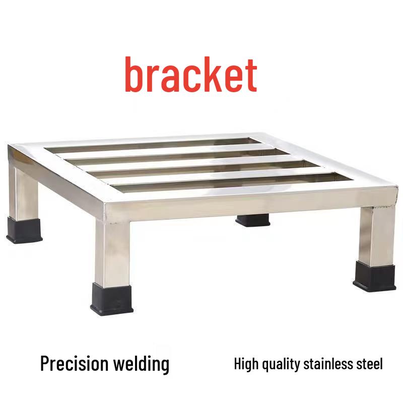 Adjustable Stainless Steel Appliance Stand with Universal Wheels for Washing Machines and Refrigerators